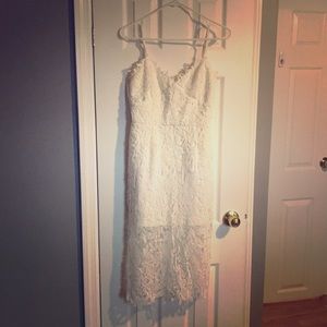 White lace dress